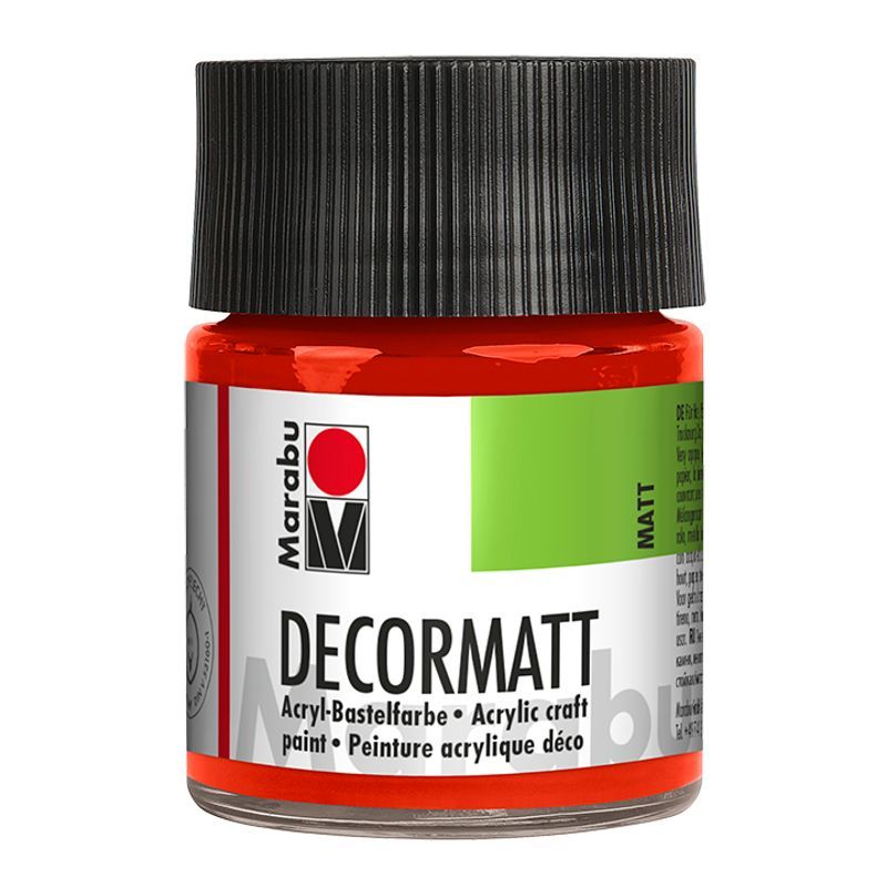 Marabu Askarteluväri matt 50ml 030 LightVermil x, Vaalea sinooperi