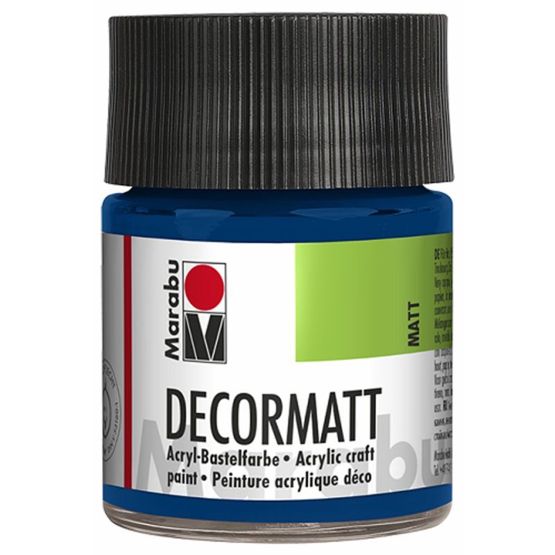 Marabu Askarteluväri matt 50ml 053 Dark blue, Tumma sininen