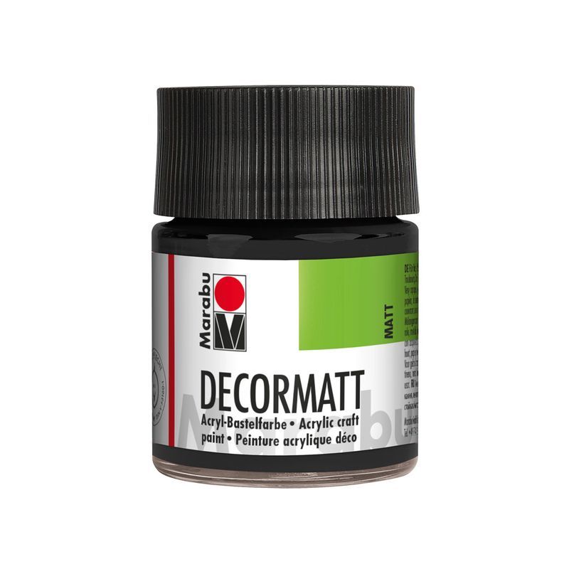 Marabu Askarteluväri matt 50ml 073 Black, Musta