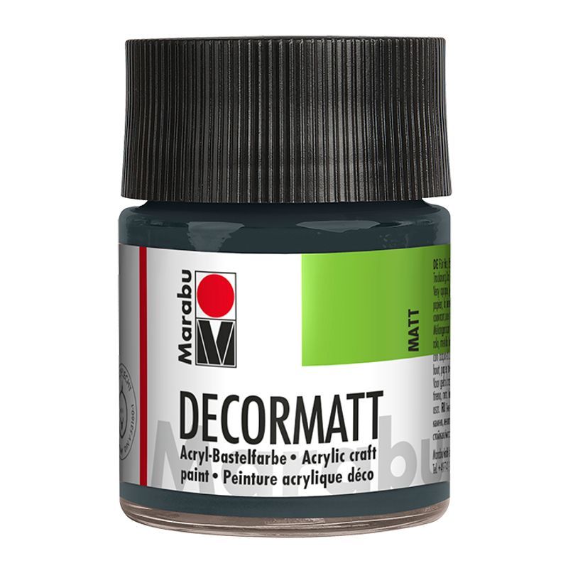 Marabu Askarteluväri matt 50ml 079 Dark grey, Tummanharmaa