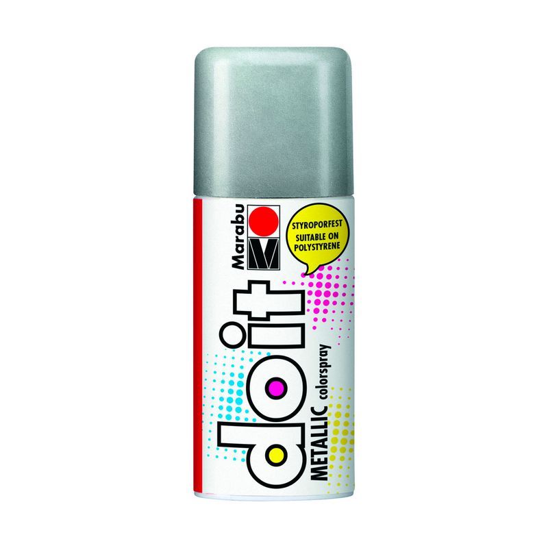 Marabu do-it-spray metallic 150ml 782 Silver, Hopea