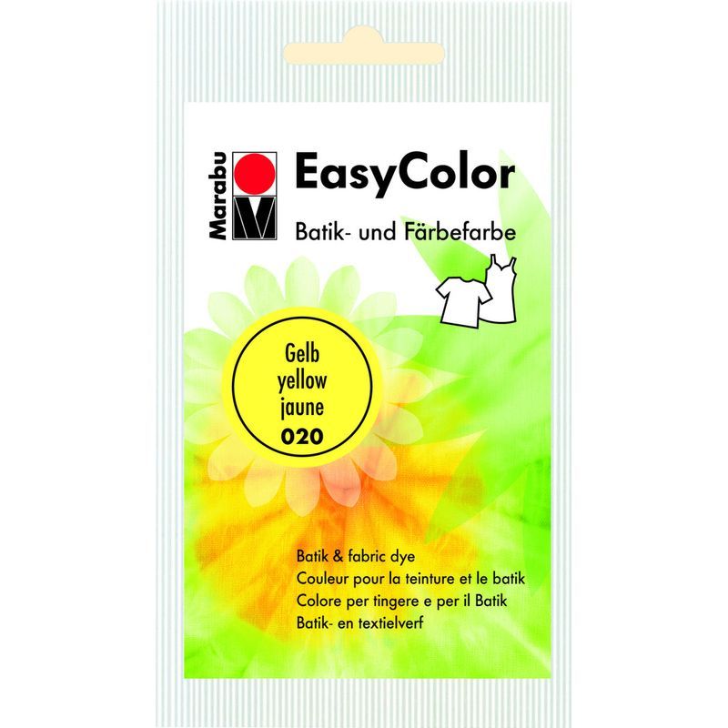 Marabu EasyColor 25g 020 Yellow, batiikkiväri, keltainen