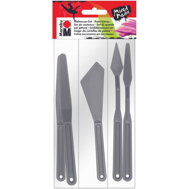 Marabu Maalausveitsisetti 5 kpl erilaisia muovia