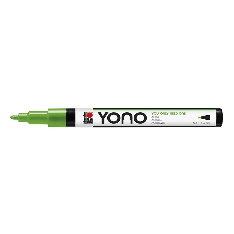 Marabu YONO Marker 0,5-1,5mm 061 reseda, akryylimaalitussi, pyöreä kärki