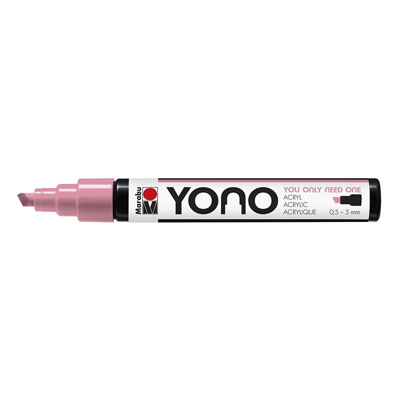 Marabu YONO Marker 0,5-5mm 033 rose pink, akryylimaalitussi, viisto kärki