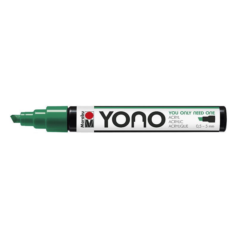 Marabu YONO Marker 0,5-5mm 067 rich green, akryylimaalitussi, viisto kärki