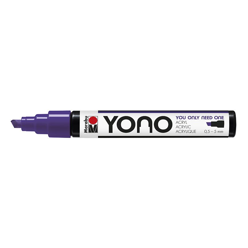 Marabu YONO Marker 0,5-5mm 251 violet, akryylimaalitussi, viisto kärki