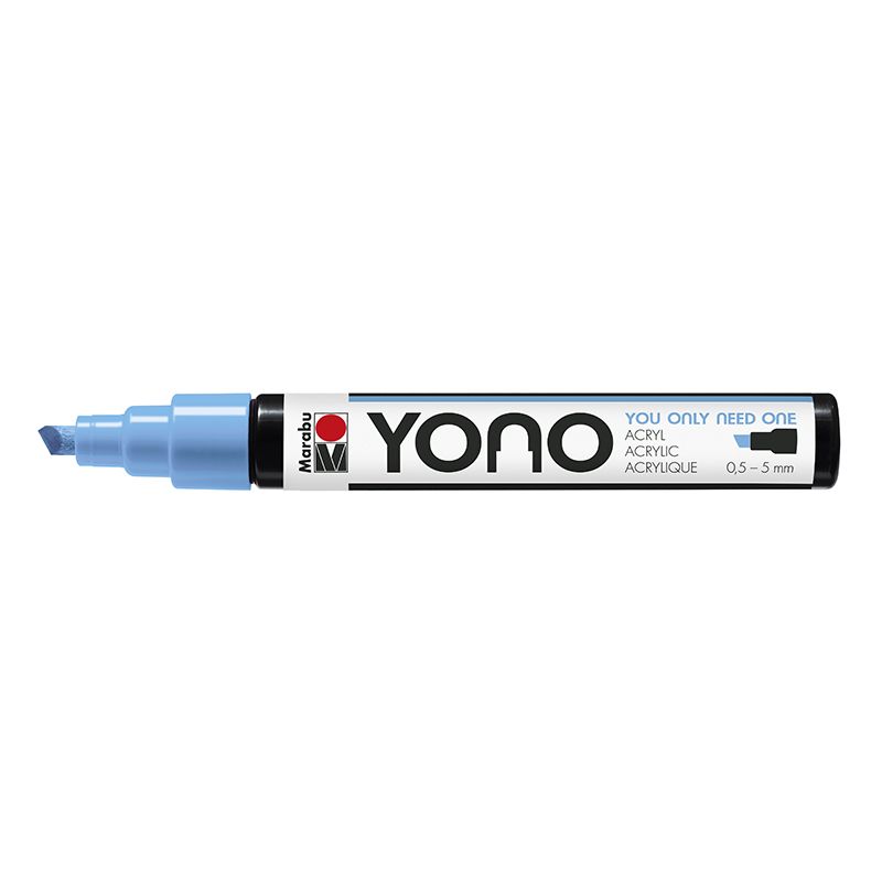Marabu YONO Marker 0,5-5mm 256 pastel blue, akryylimaalitussi, viisto kärki