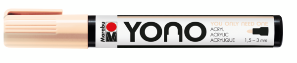 Marabu YONO Marker 1,5-3mm 029 rosé beige, akryylimaalitussi, pyöreä kärki