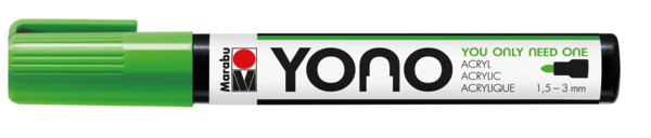 Marabu YONO Marker 1,5-3mm 061 reseda, akryylimaalitussi, pyöreä kärki