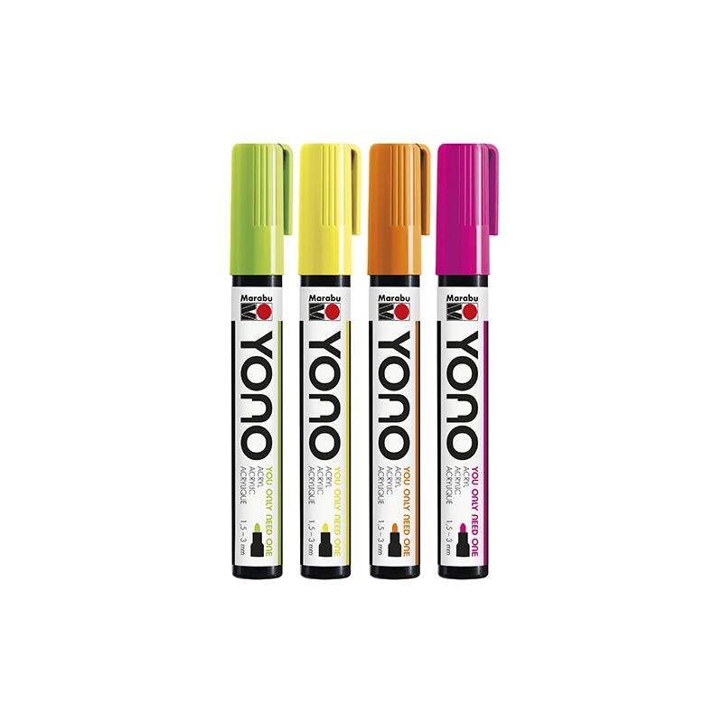 Marabu YONO Marker set Neon 4 x 1.5-3 mm