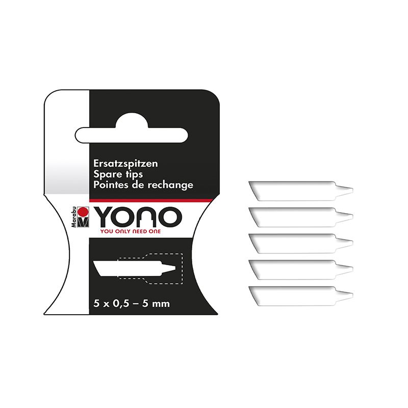 Marabu YONO Marker Spare tips 5 x 0.5-5 mm, vaihtokärjet