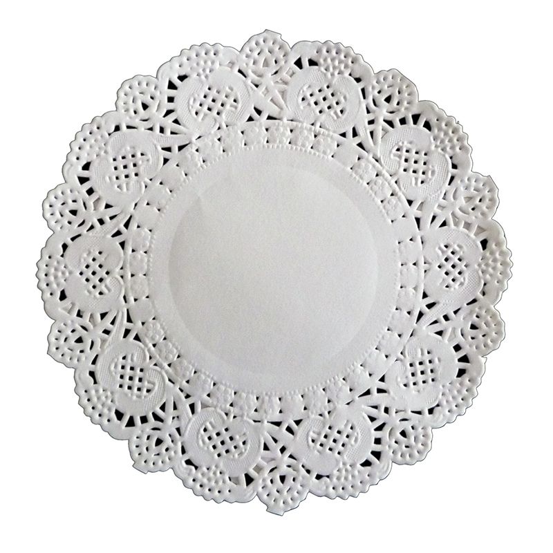 NC Pitsipaperit 11,5cm 12 kpl pyöreä valk