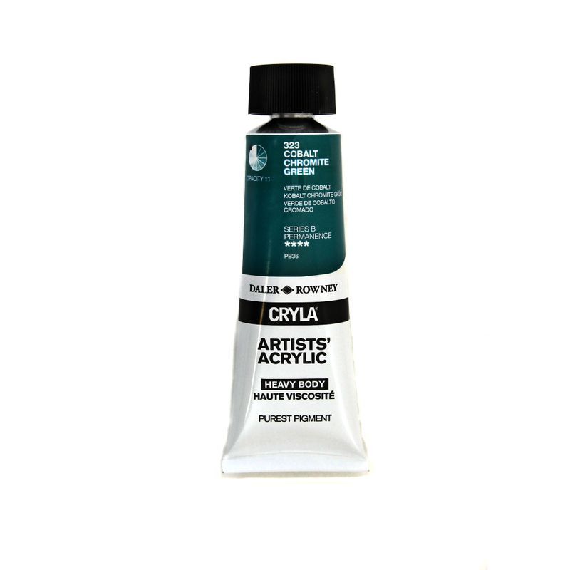 PA. DR Cryla acrylic 75ml 323 Cobalt chromite gree, taiteilija-akryyliväri