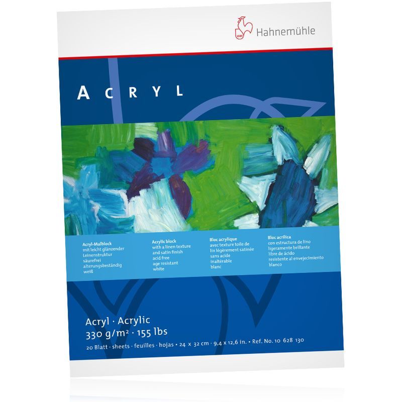 P HM Acryl 330g 24x32 (50) akryylipaperiarkit