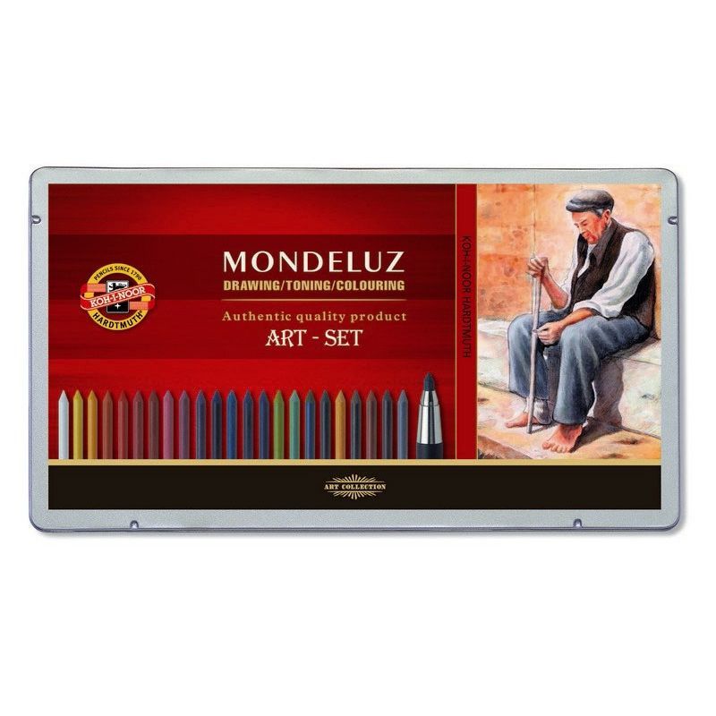 P. KOH Mondeluz Art set 32kpl, metallirasia, artistilaatu