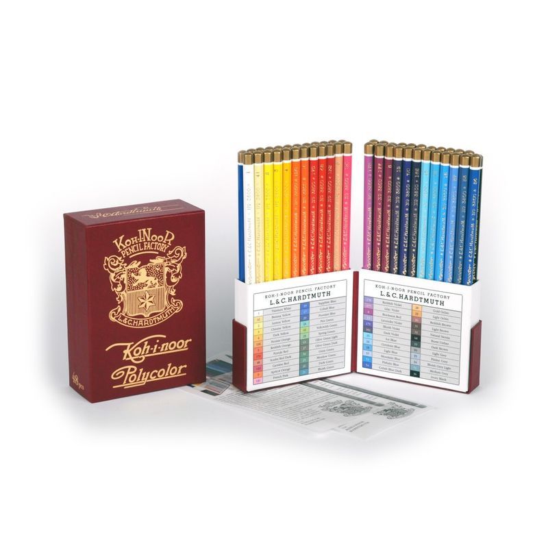 P. KOH Polycolor 48 Retro värikynälajitelma, artistilaatu