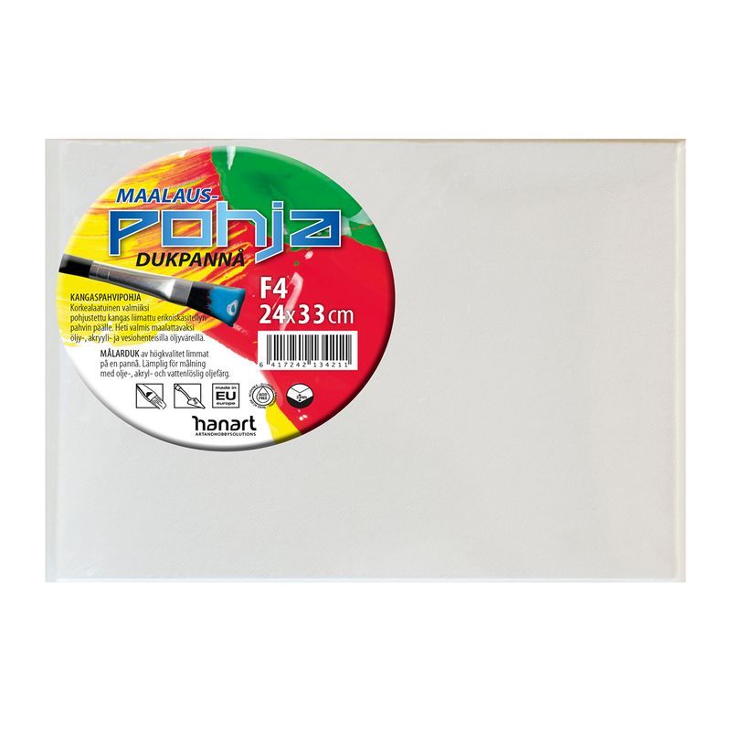 POHJA Kangaspahvipohja F06 33x41cm - paksuus 3 mm, (1800)