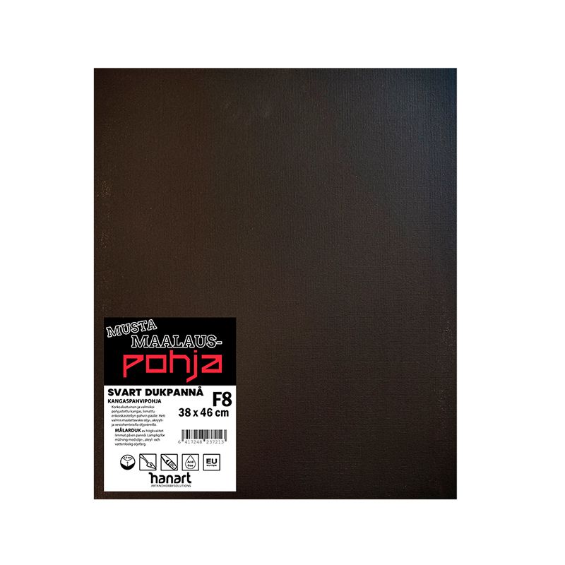 POHJA Musta Kangaspahvipohja F08 38x46cm 3,3mm, 250g (3000)