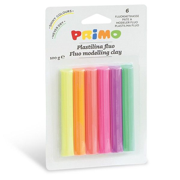 PRIMO Muovailuvahaa 6x17g neonvärit