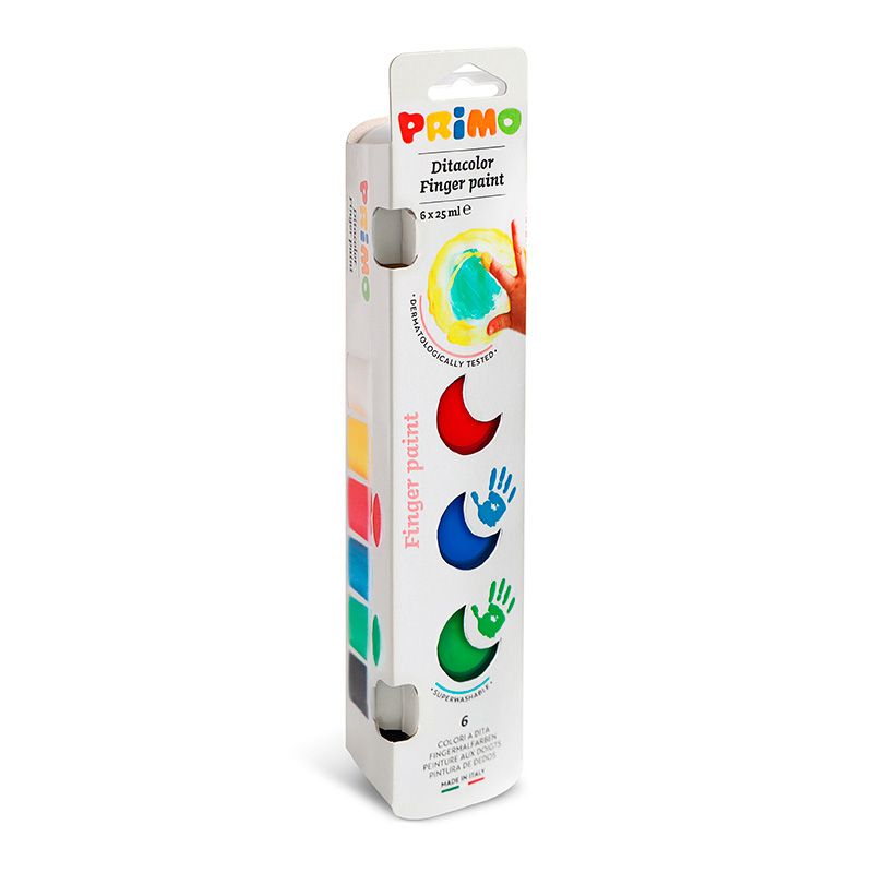 PRIMO sormivärit 25ml 6 väriä, piikkipakkaus