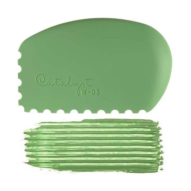 Princeton Wedge kuviointikampa No 3 Vihreä, silikonia