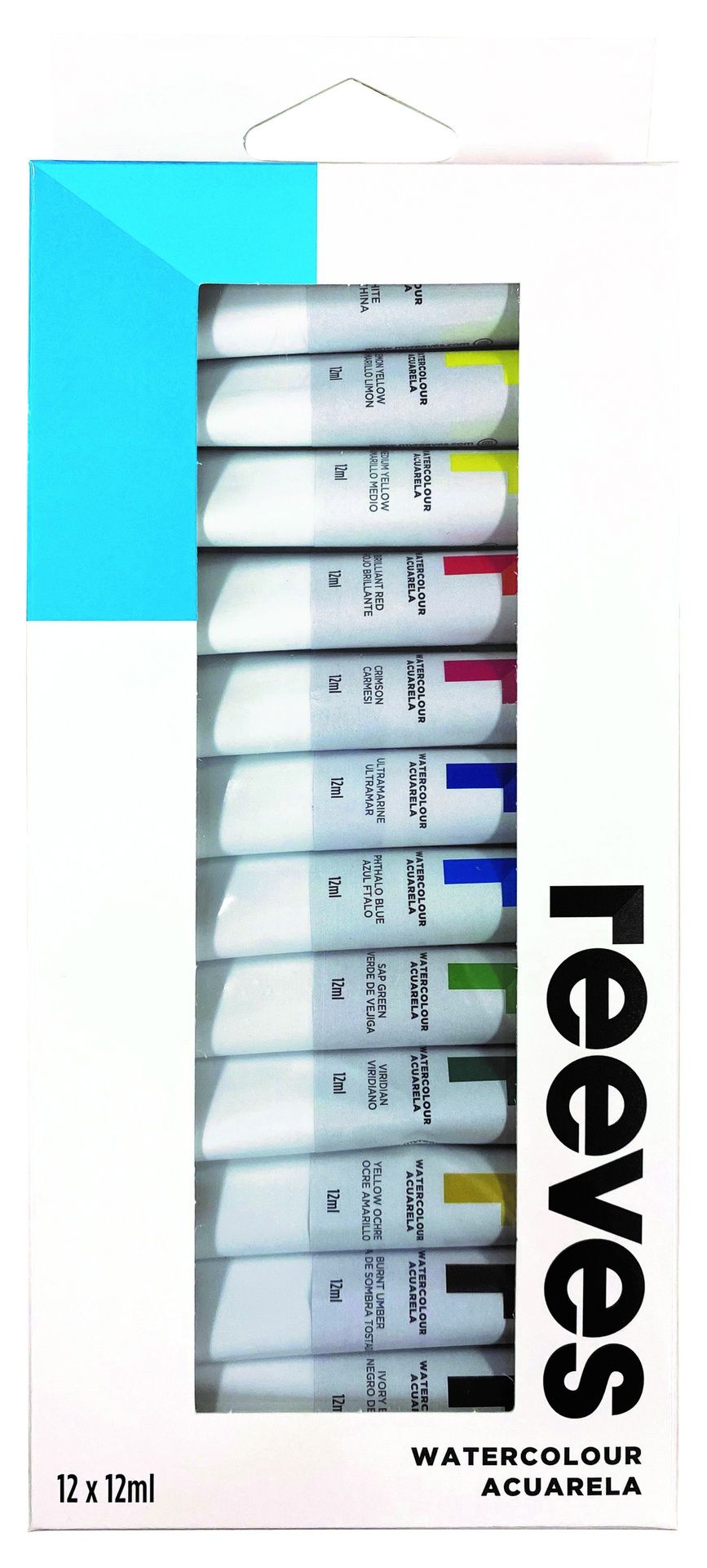 REEVES akvarellivärilajitelma 12ml x12 tuubia