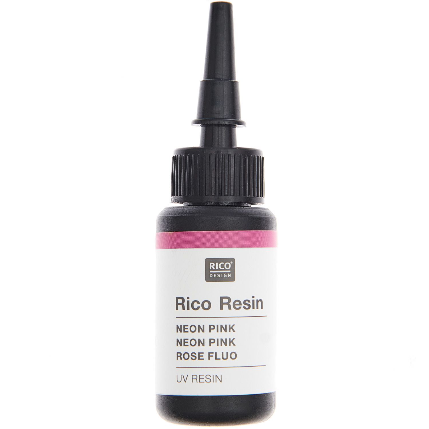 RICO UV-hartsi Transparent Neon Pink, 10 ml, epoksihartsi resin