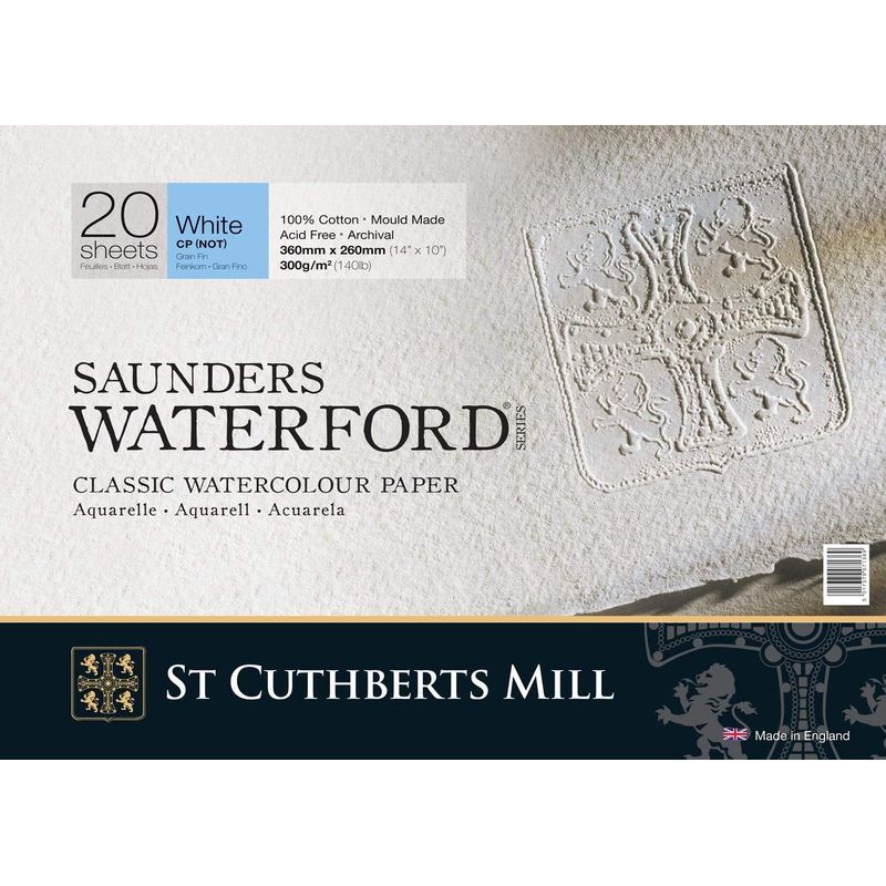 SCM Saunders Waterford 190g 56x76cm PK Nat White /, ColdPressed 100% Cotton