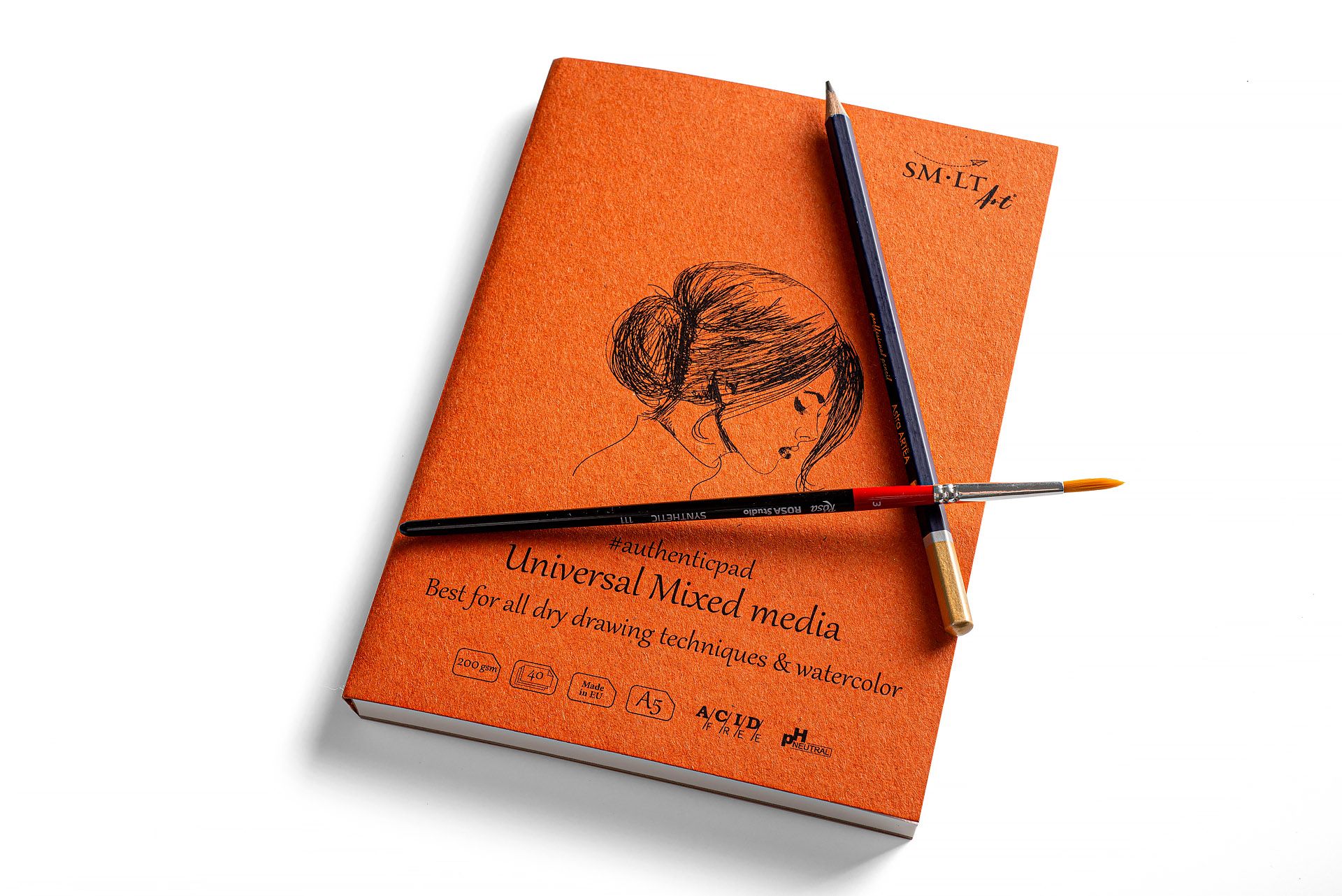 SMLT Mixed Media lehtiökirja 200g A5 (40)