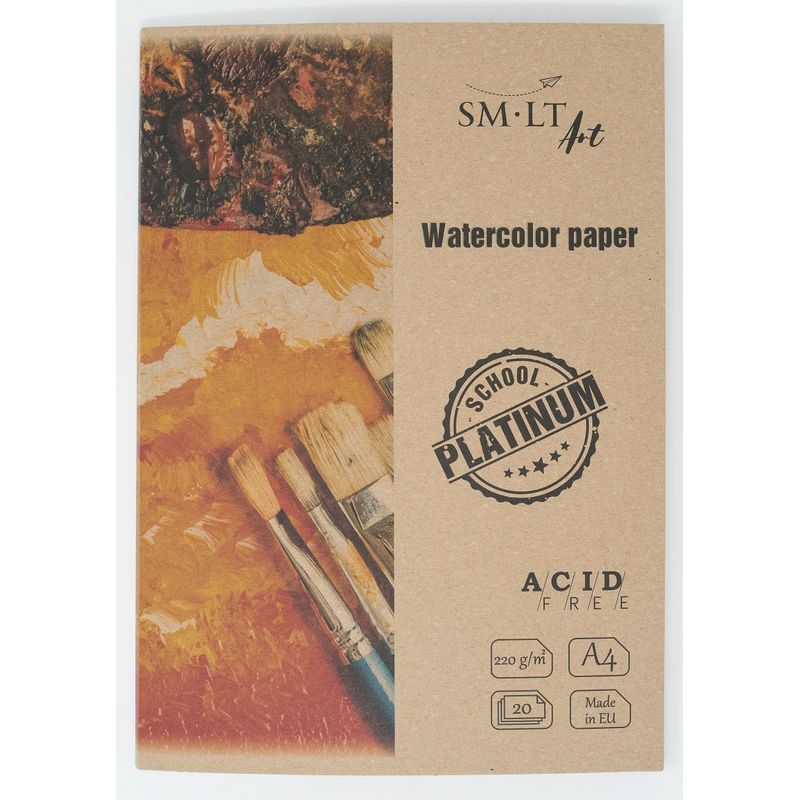 SMLT Platinum Akvarellipaperi 220g A4 (20) irtoar