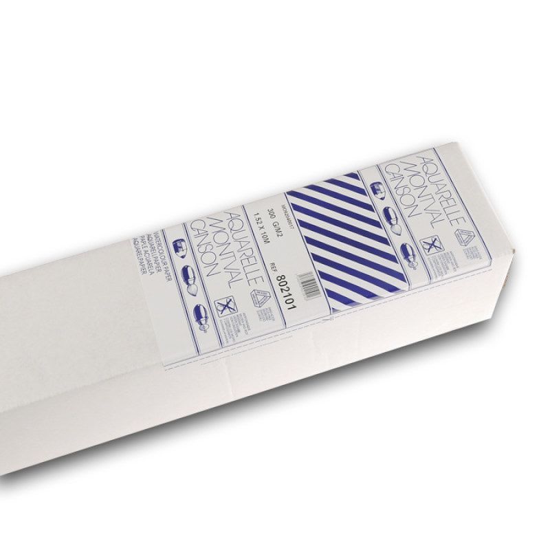 T Canson Montval 300g rulla 1.52x10 Puolikarkea, CP 802101 akvarellipaperirulla