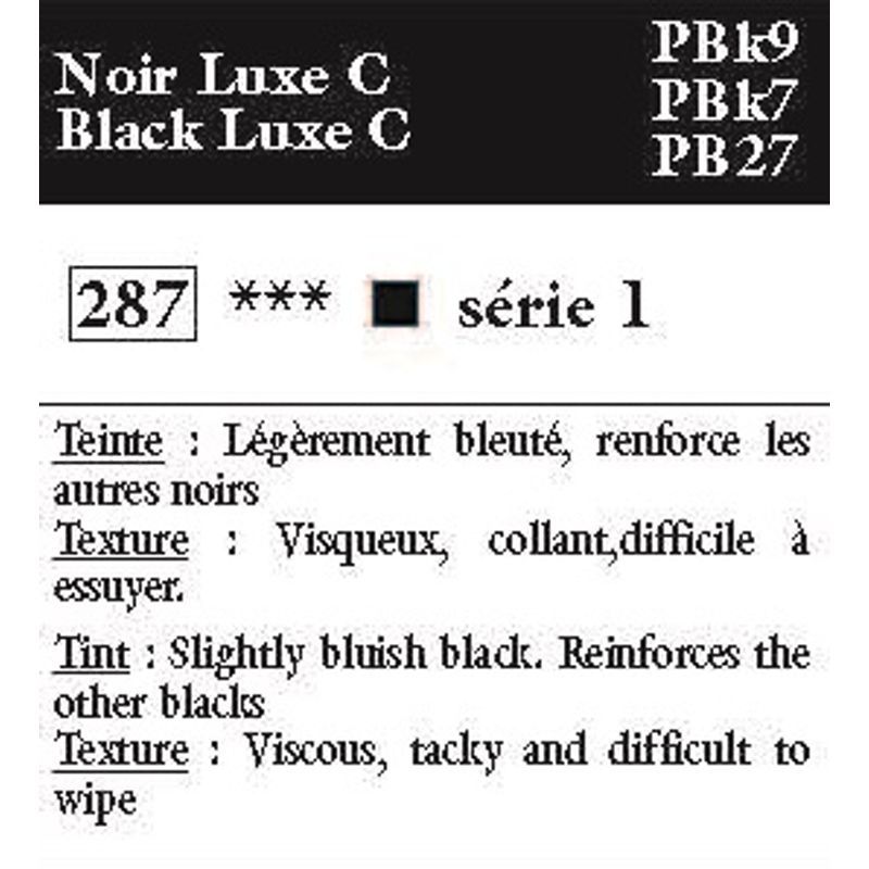 T CBN Aqua Wash 287 Black luxe C (1), 60ml vesiliukoinen syväpainoväri