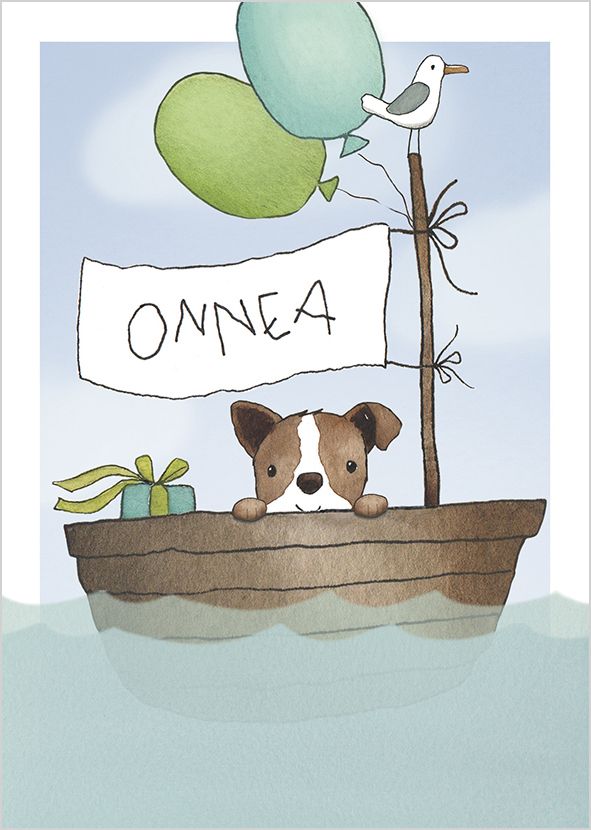 Postikortti Henna Adel - Veneilijä, onnea