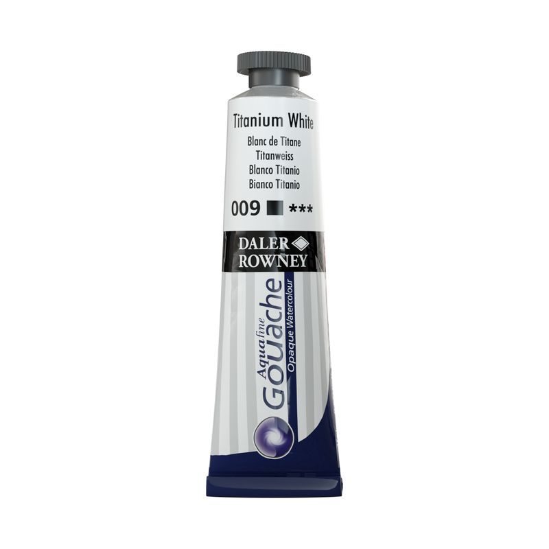 T DR Aquafine Gouache 009 15ml Titanium White