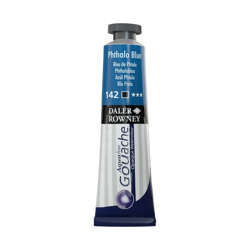 T DR Aquafine Gouache 142 15ml Phthalo Blue