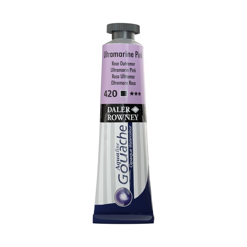 T DR Aquafine Gouache 420 15ml Ultramarine Pink