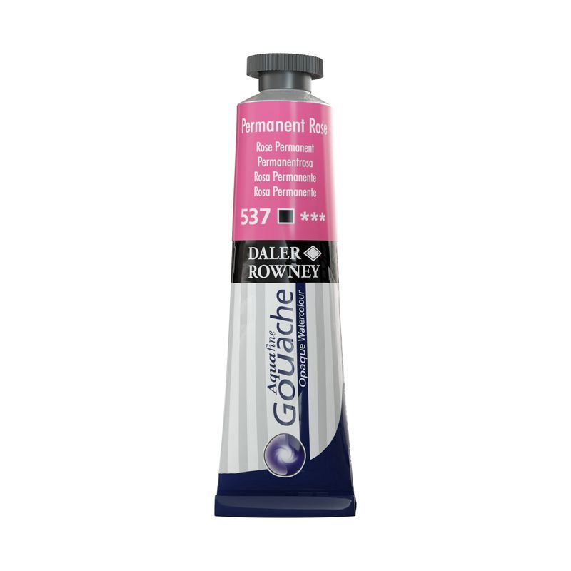 T DR Aquafine Gouache 537 15ml Permanent Rose