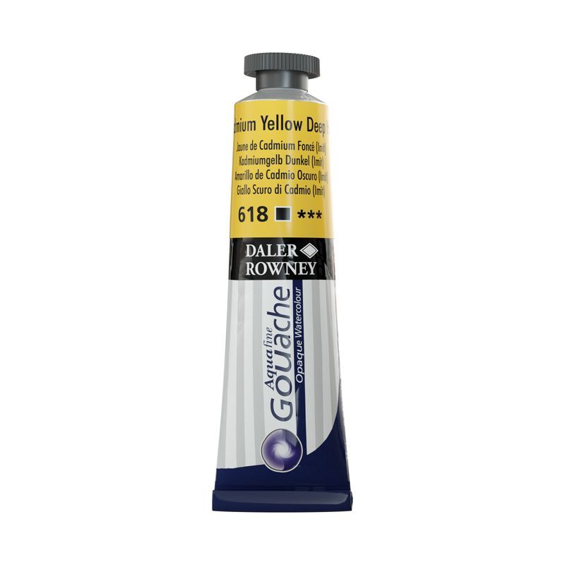 T DR Aquafine Gouache 618 15ml Cadm Yellow Deep Hu