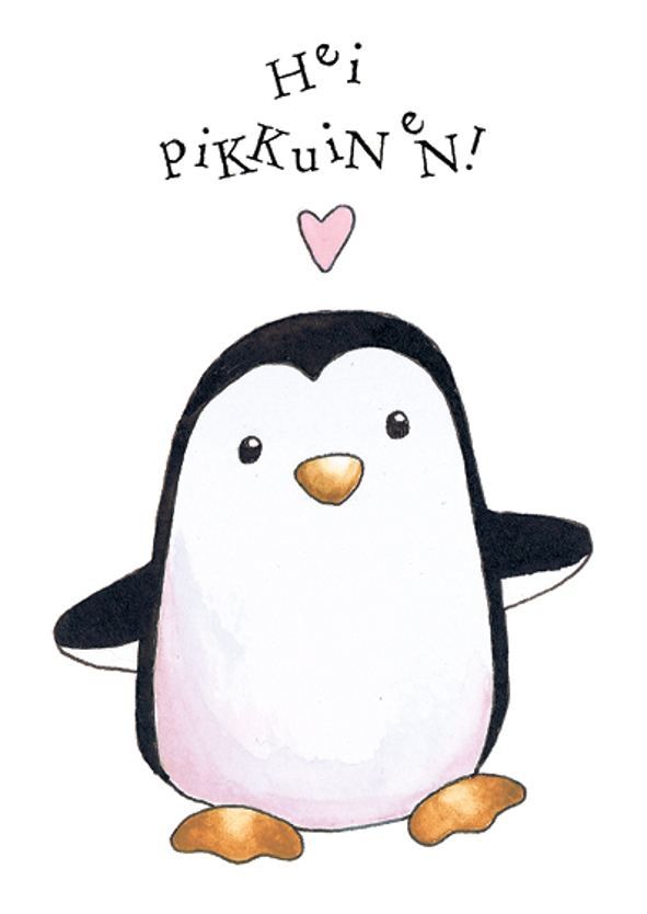 Postikortti Henna Adel - "Hei pikkuinen" pinkki