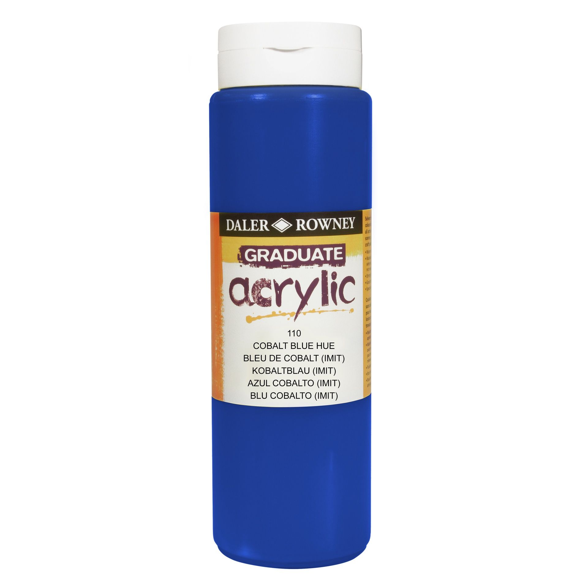 T DR Graduate acrylic 500ml 110 Cobalt blue hue, 500ml akryyliväri