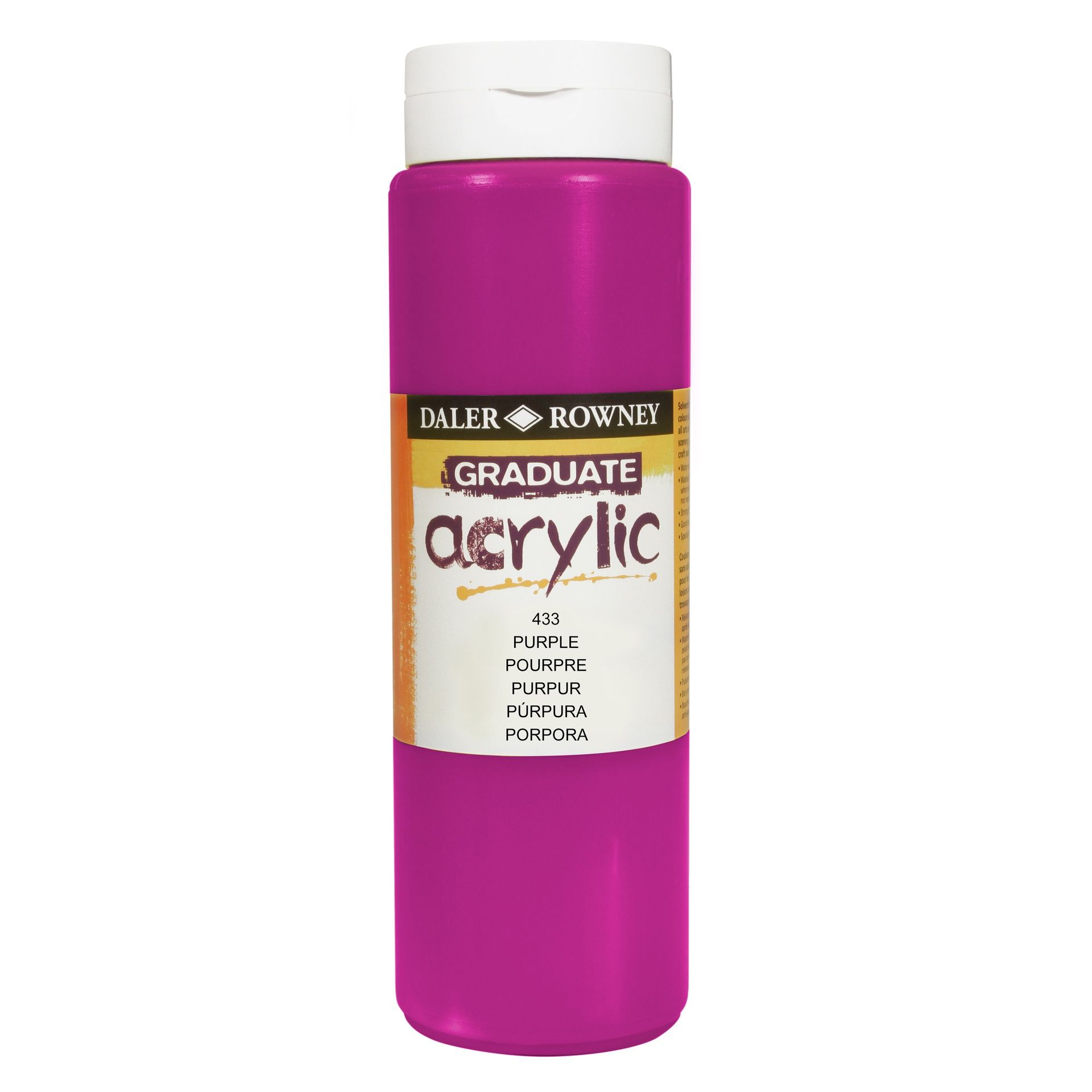 T DR Graduate acrylic 500ml 433 Purple, 500ml akryyliväri