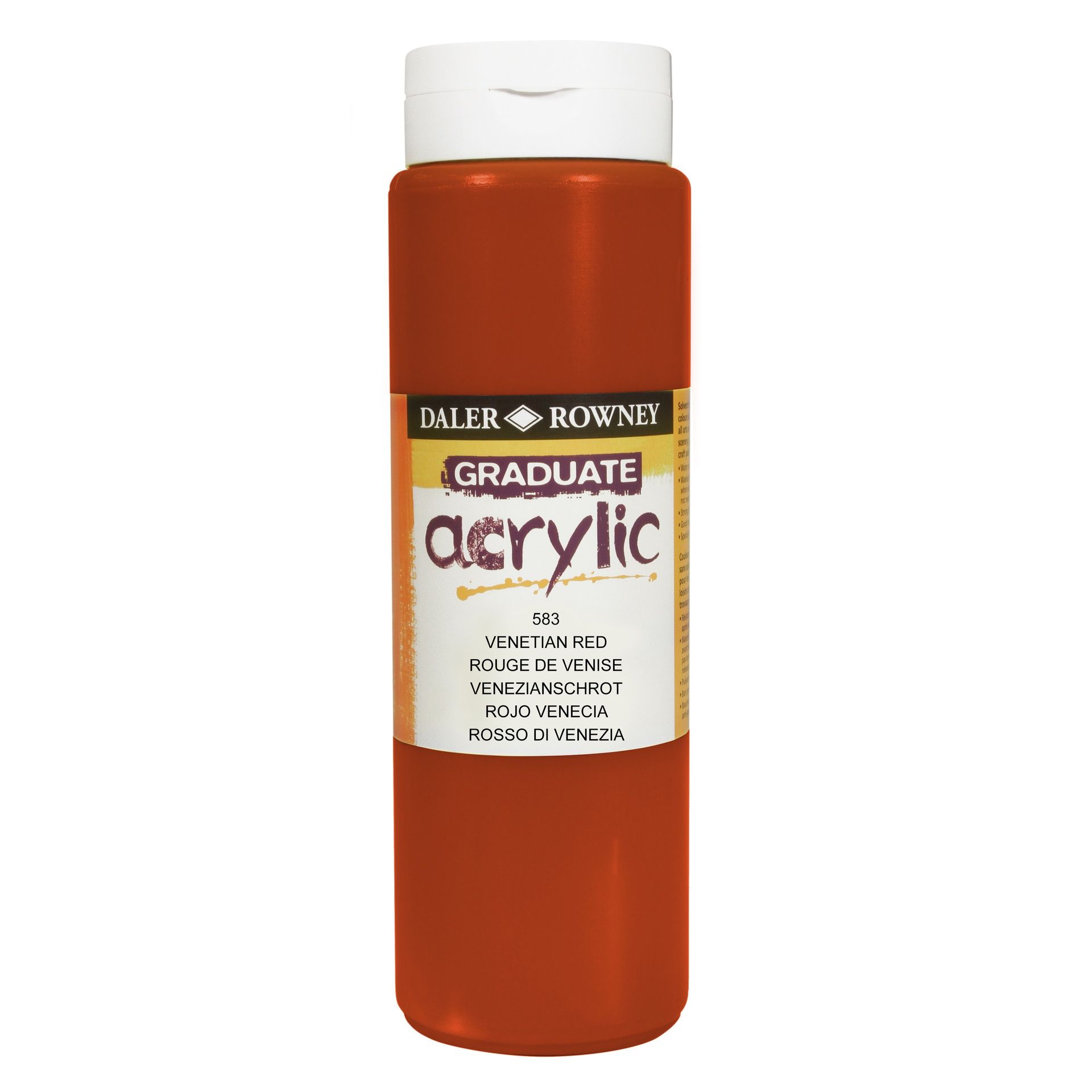 T DR Graduate acrylic 500ml 583 Venetian red, 500ml akryyliväri
