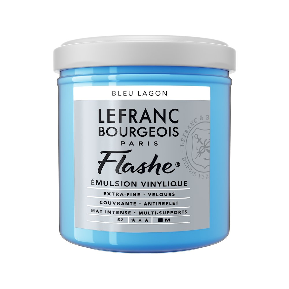 T LB Flashe Vinyl acrylic 125ml Lagoon blue, vinyyliväri