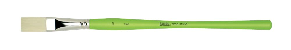 T Liquitex Free Style 10 keinokuitusivellin flat, pitkä varsi