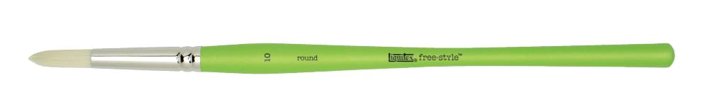 T Liquitex Free Style 10 keinokuitusivellin round, pitkä varsi