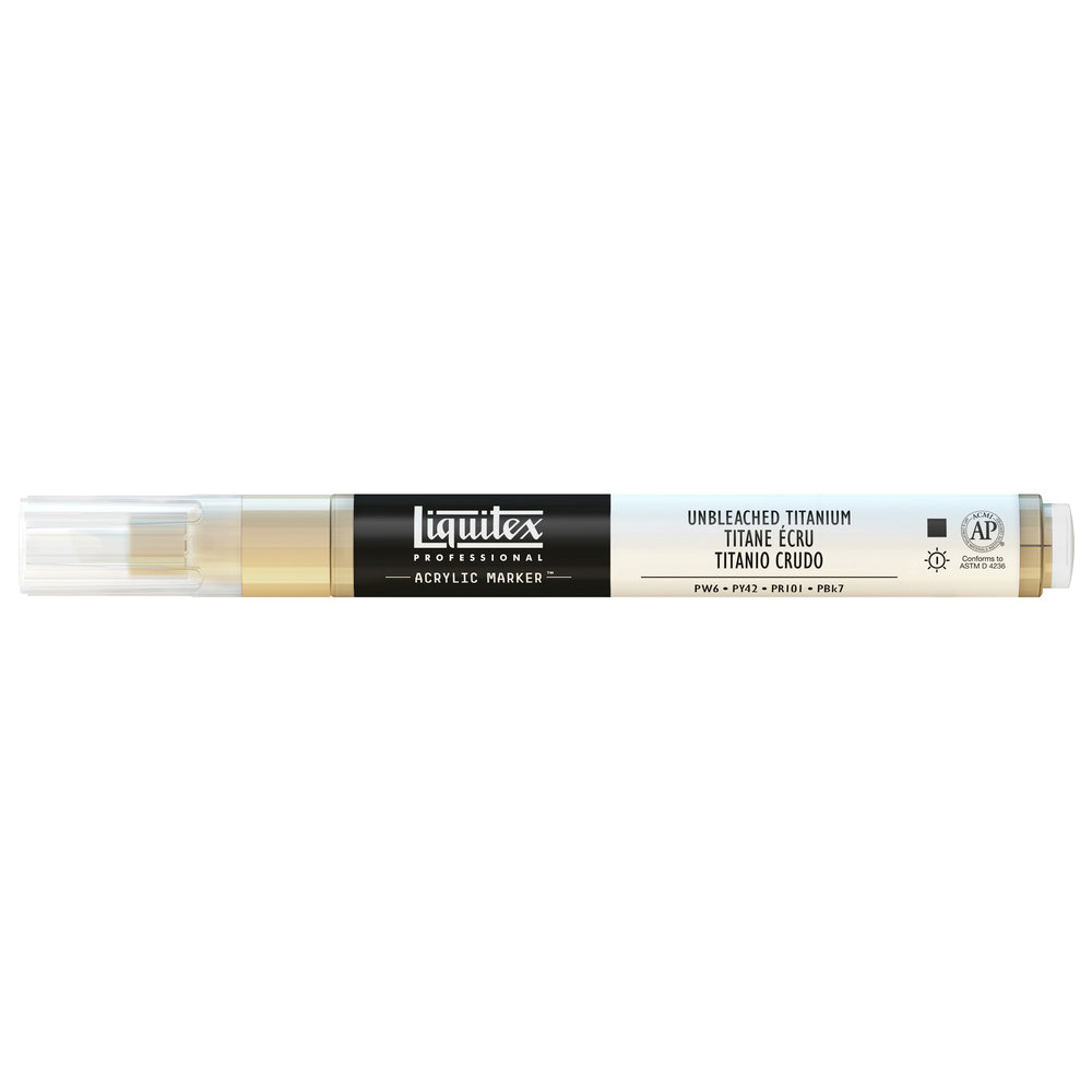 T Liquitex paint marker 434 Unbleached titanium, 2mm akryylimaalitussi