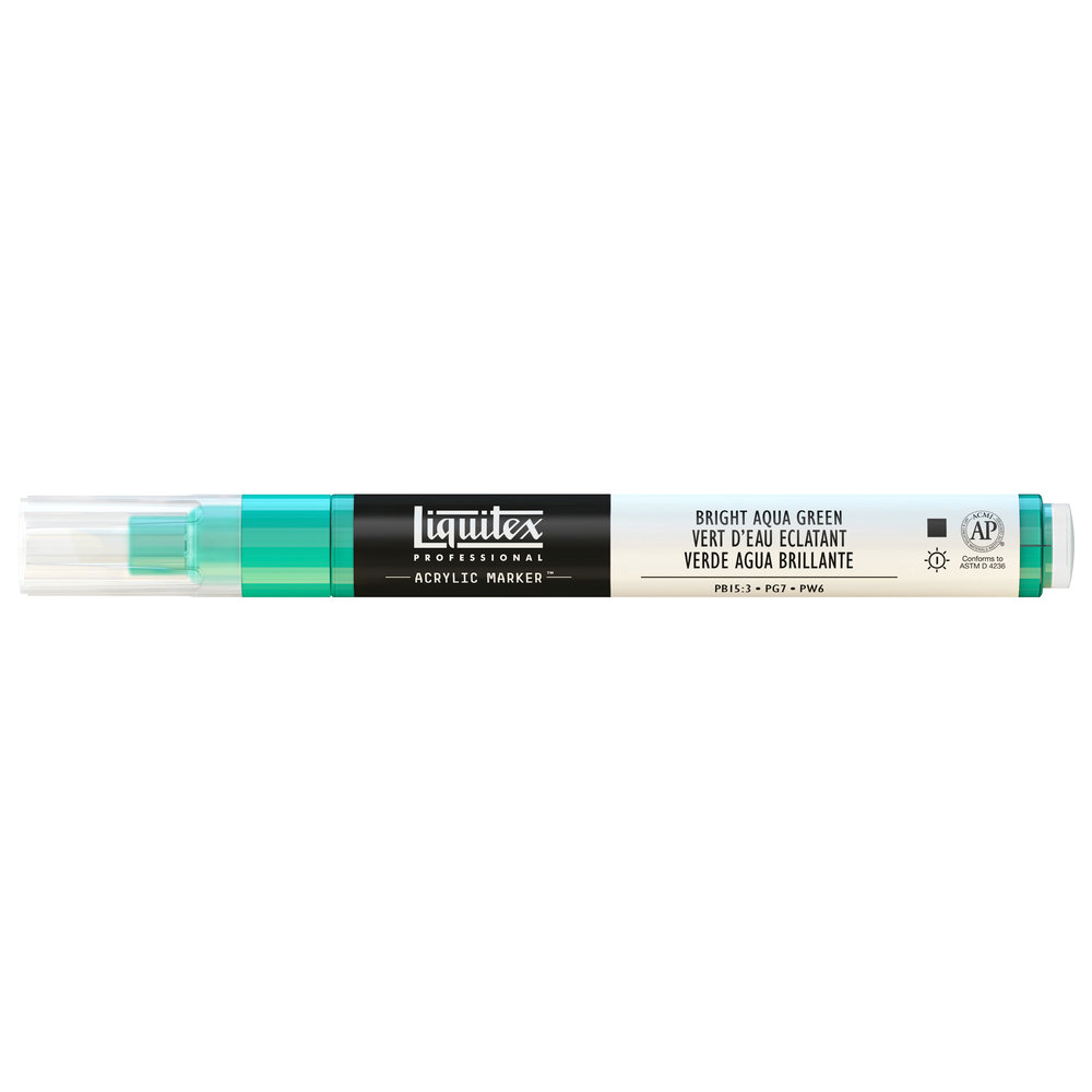 T Liquitex paint marker 660 Bright aqua green, 2mm akryylimaalitussi