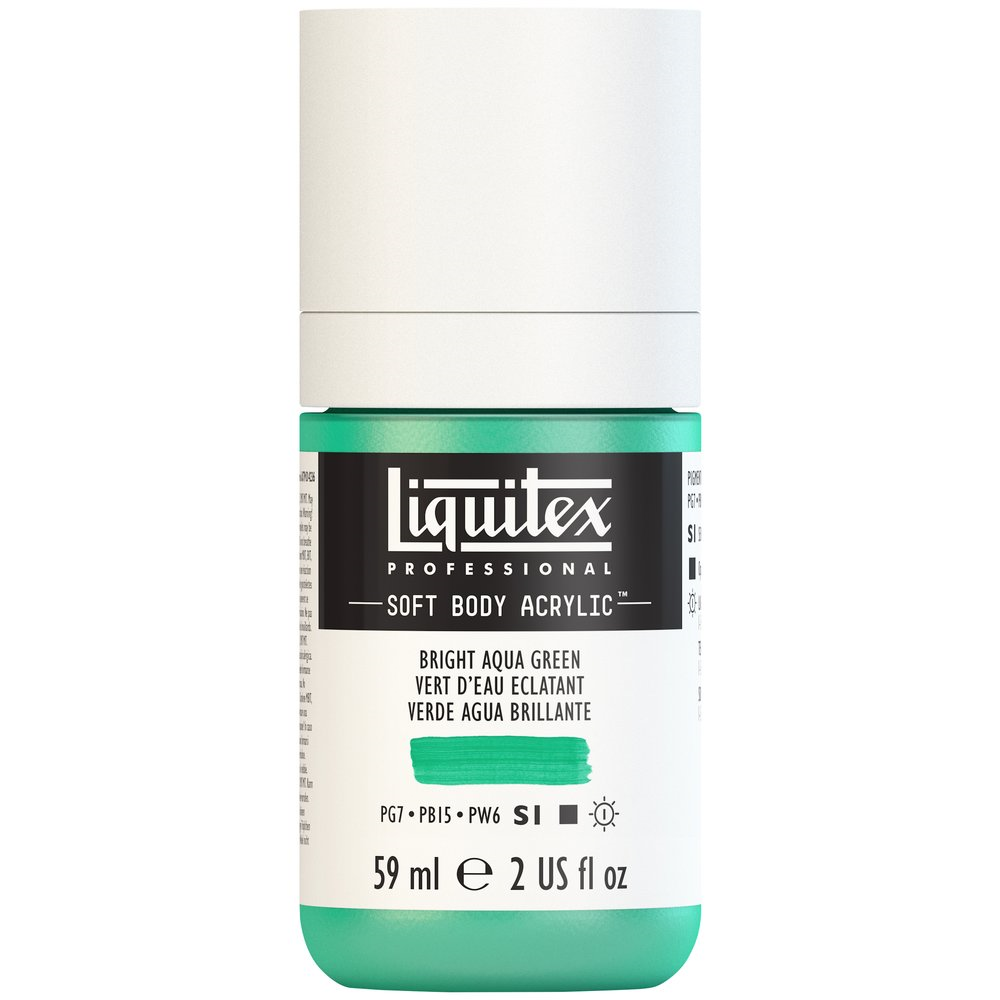 T Liquitex Softbody 59ml bright aqua green (1), akryyliväri