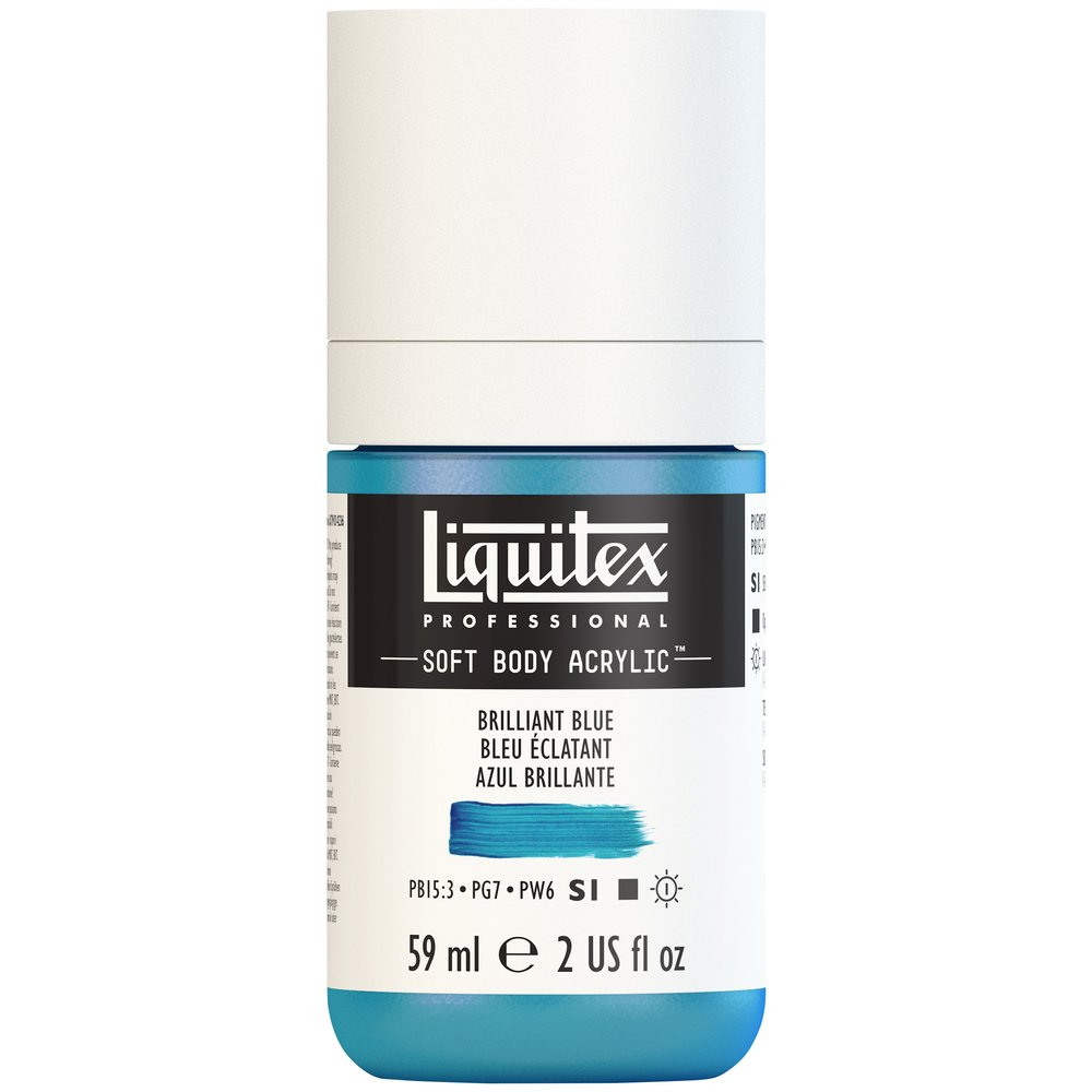 T Liquitex Softbody 59ml brilliant blue (1), akryyliväri